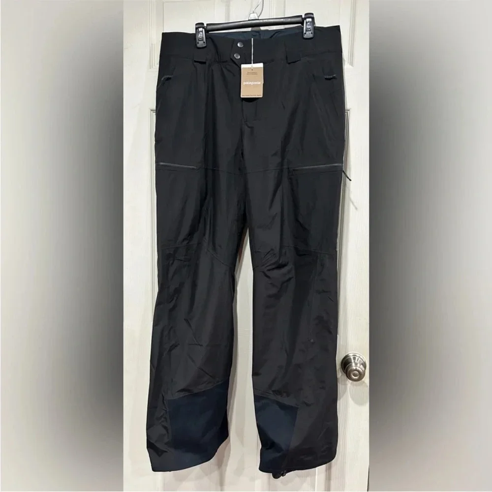 Patagonia Men's XXL Powder Town Ski Pants Regular Black NWT Snowboard